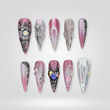 Cosmic Eclipse press-on nails