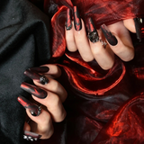 Ebon Flame press-on nails