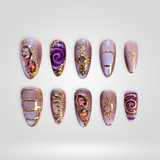 Violet Halo press-on nails