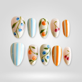 Cherry Bloom press-on nails