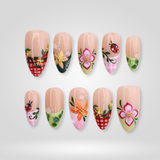 Basket Bloom press-on nails