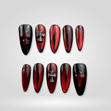 Wicked Glam Halloween press-on nails