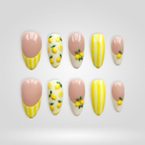 Lemon Candy press-on nails