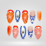 Citrus Muse press-on nails