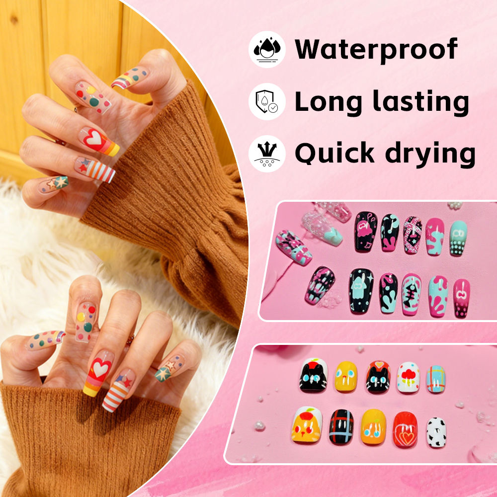 12 Colors Nail Marker Pen