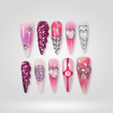 Galactic Inferno press-on nails