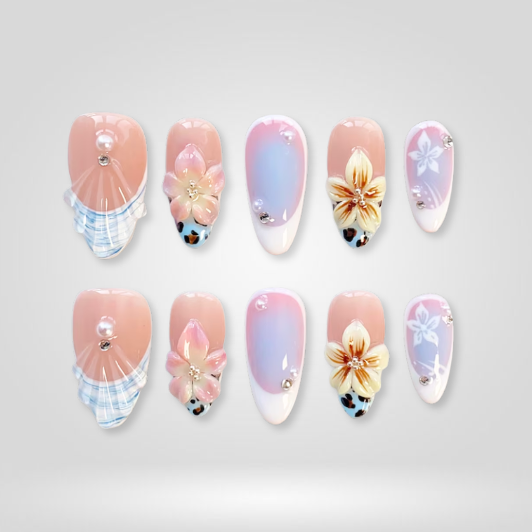 Soft Bloom press-on nails