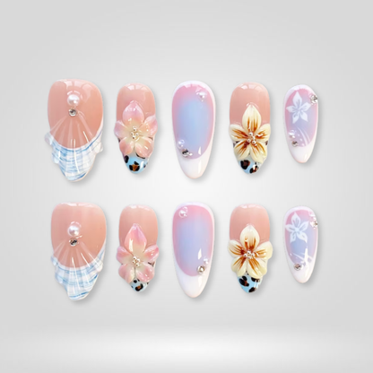 Soft Bloom press-on nails