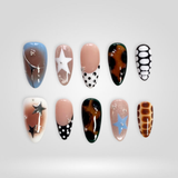 Retro Pop press-on nails