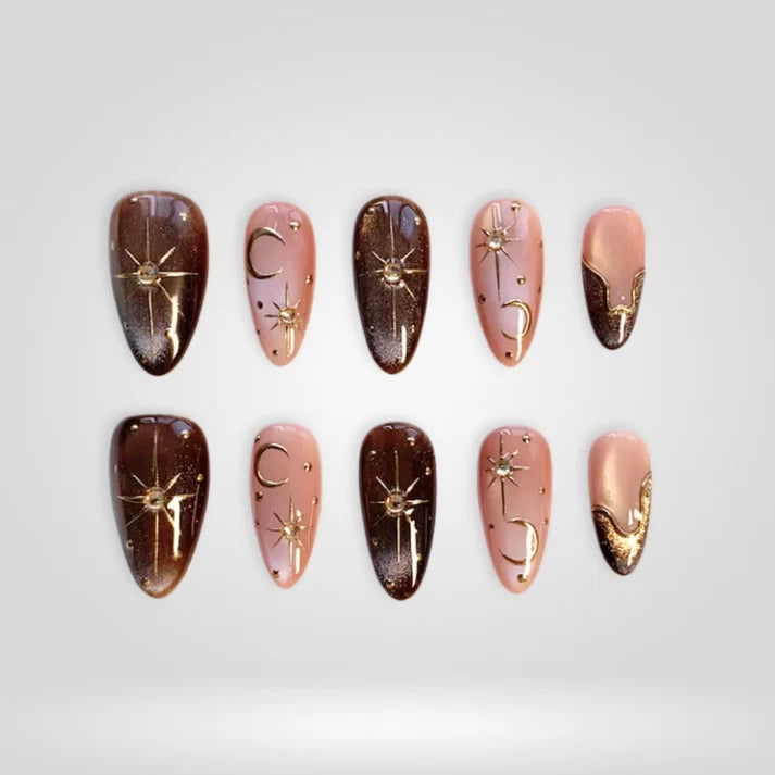 Wonderfall Cat Eye Collection – Autumn Press-On Nails