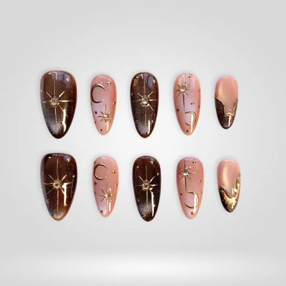 Wonderfall Cat Eye Collection – Autumn Press-On Nails