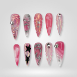 Mystic Heart press-on nails