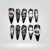 Gothic Allure press-on nails