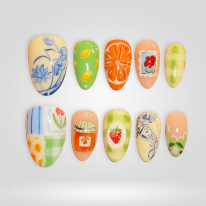 Juicy Dot press-on nails