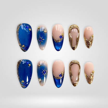 Royal Tide press-on nails