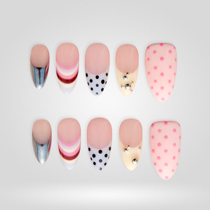 Candy Prism press-on nails