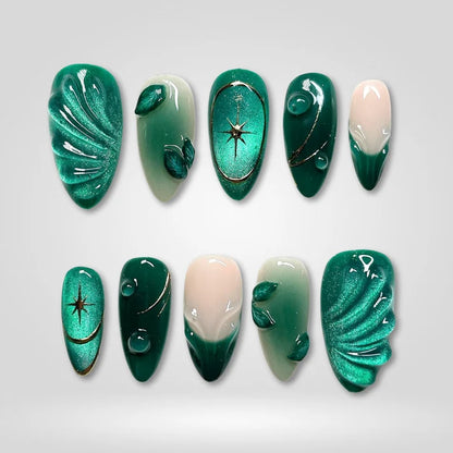 Wonderfall Cat Eye Collection – Autumn Press-On Nails