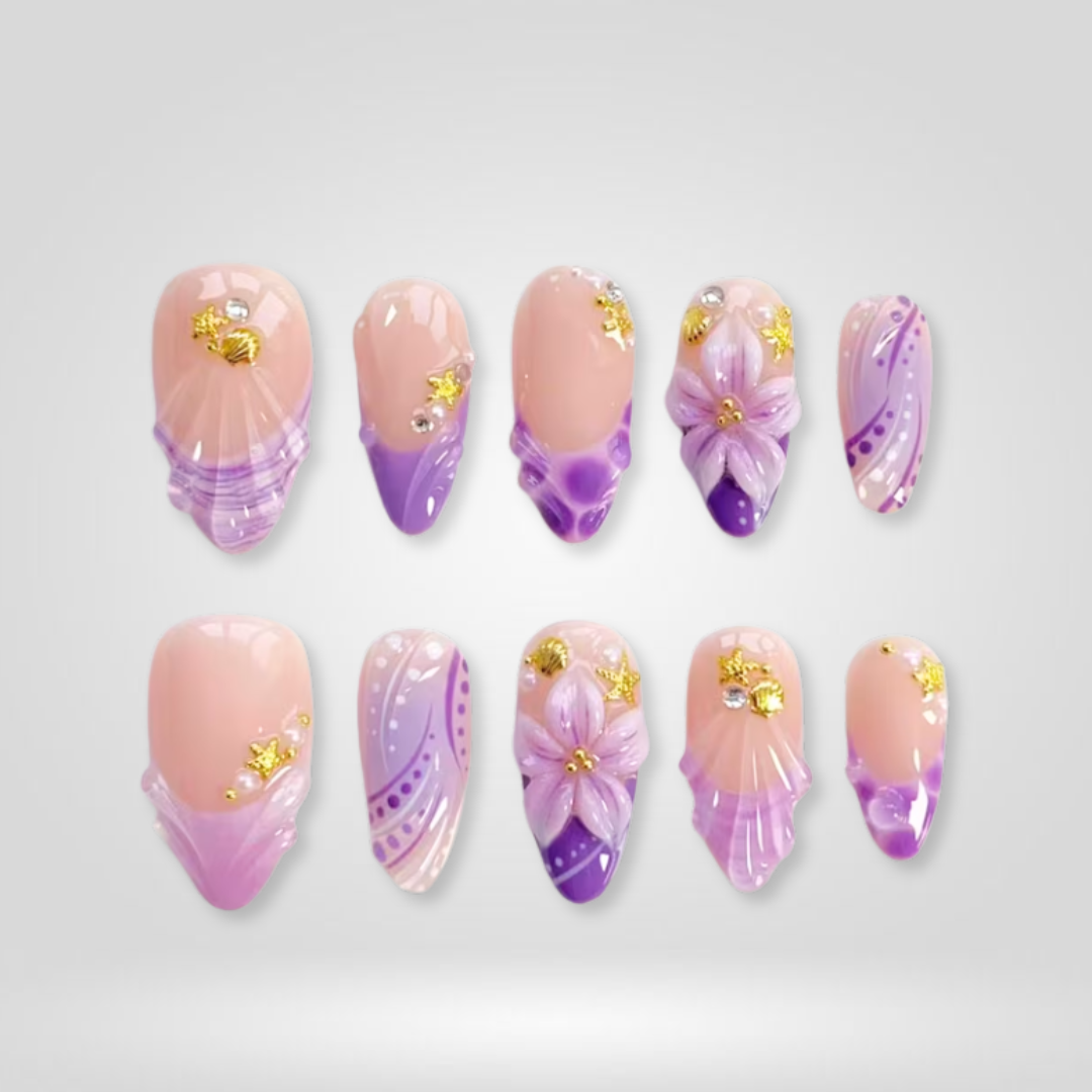 Retro Mix press-on nails