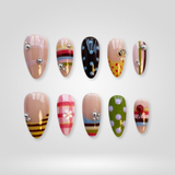 Candy Dots press-on nails
