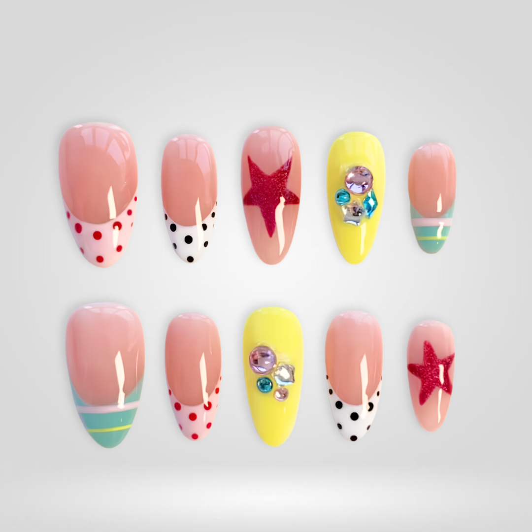 Star Candy press-on nails