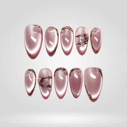 Wonderfall Cat Eye Collection – Autumn Press-On Nails