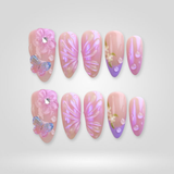 Vintage Pink press-on nails