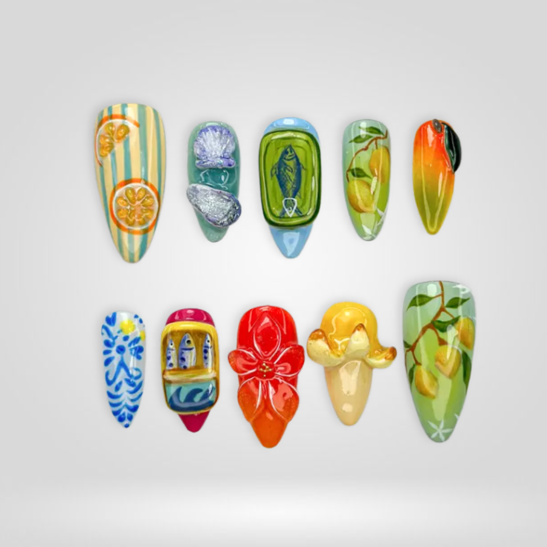 Citrus Market press-on nails
