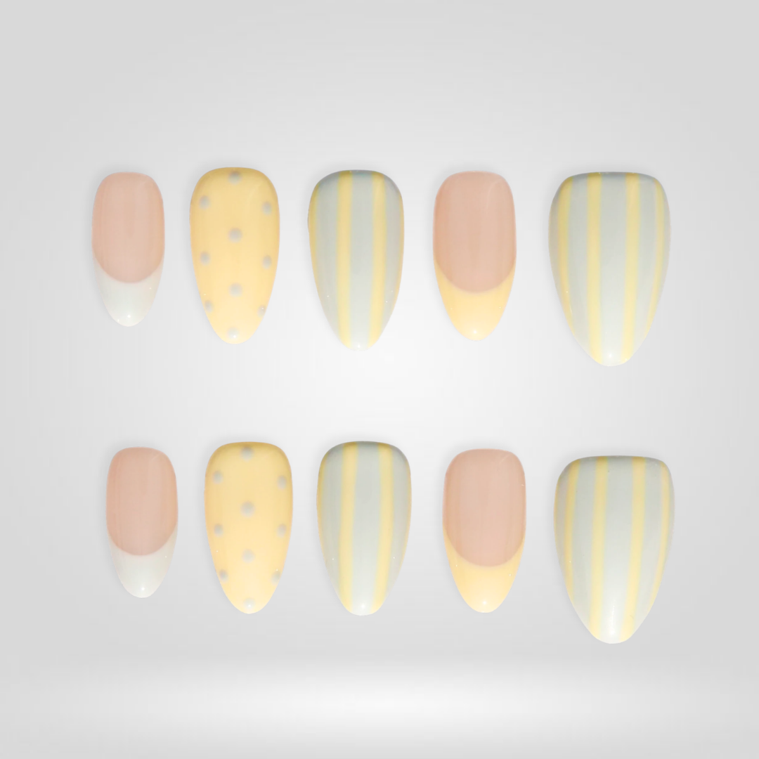 Lemon Sorbet press-on nails