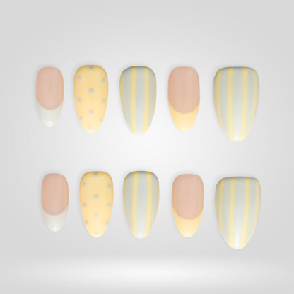 Lemon Sorbet press-on nails