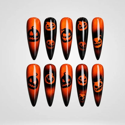 Halloween Cat Eye Collection – Press-On Nails
