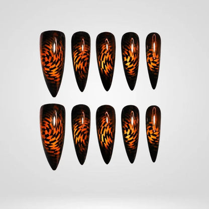 Halloween Cat Eye Collection – Press-On Nails