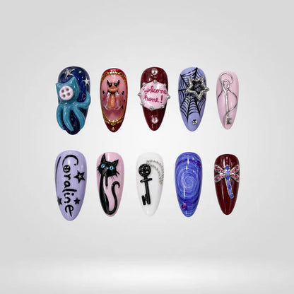 Midnight Oddities 3D Collection– Halloween Press-On Nails