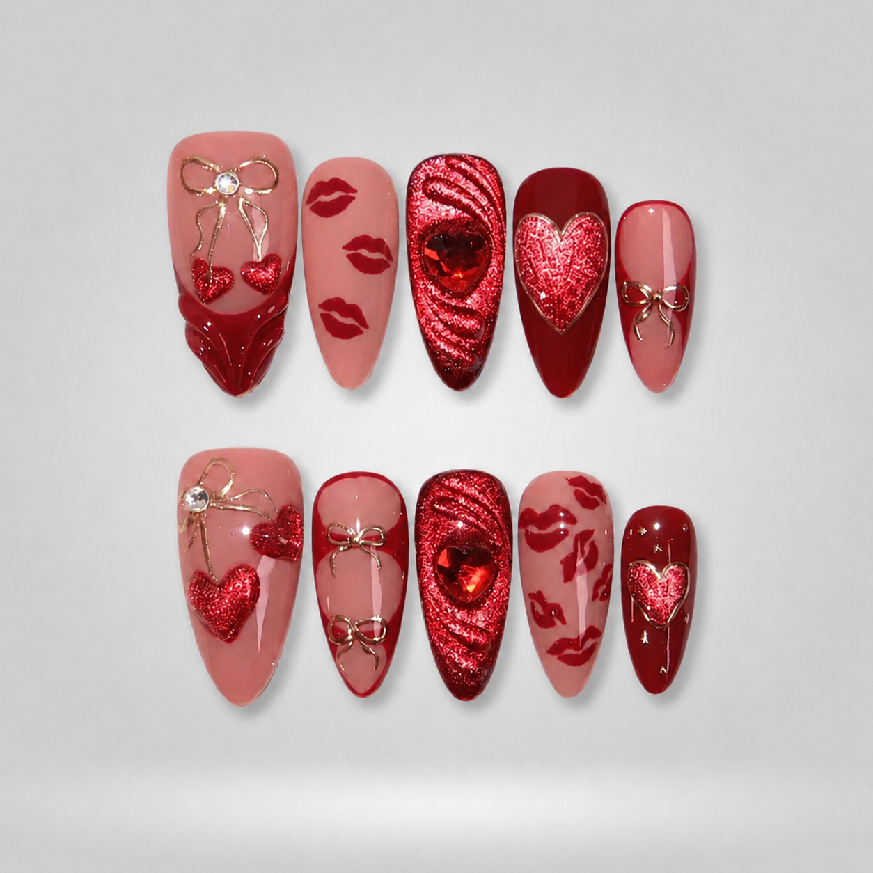 A Kiss to Remember Press-On Nails