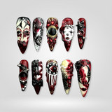 Creepy Whispers Halloween press-on nails