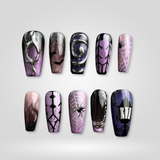 Phantom Glow Halloween press-on nails
