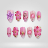 Pinky Petal press-on nails