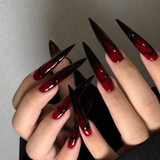 Noir Angel press-on nails