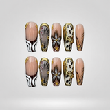 Safari Luxe Square Press-On Nails