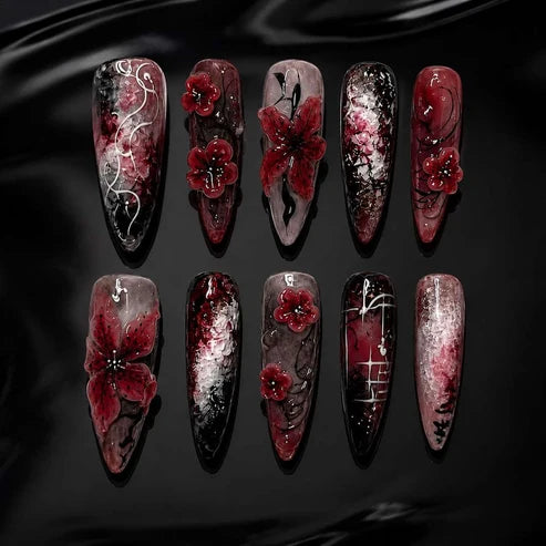 Blood Gothic Collection – Halloween Press-On Nails