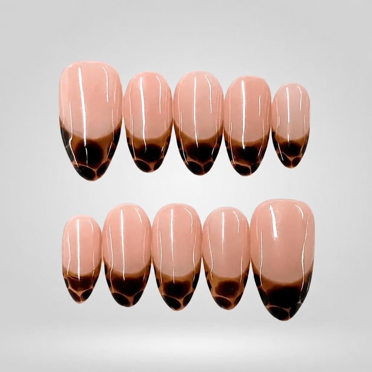 Mocha Fade Ombre Press-On Nails