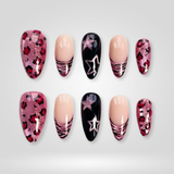 Stellar Edge 3D press-on nails with starburst pattern
