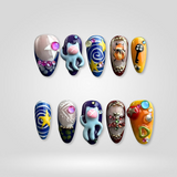 Wicked Nights Halloween press-on nails