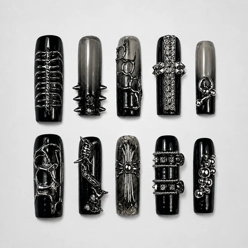 Blood Gothic Collection – Halloween Press-On Nails