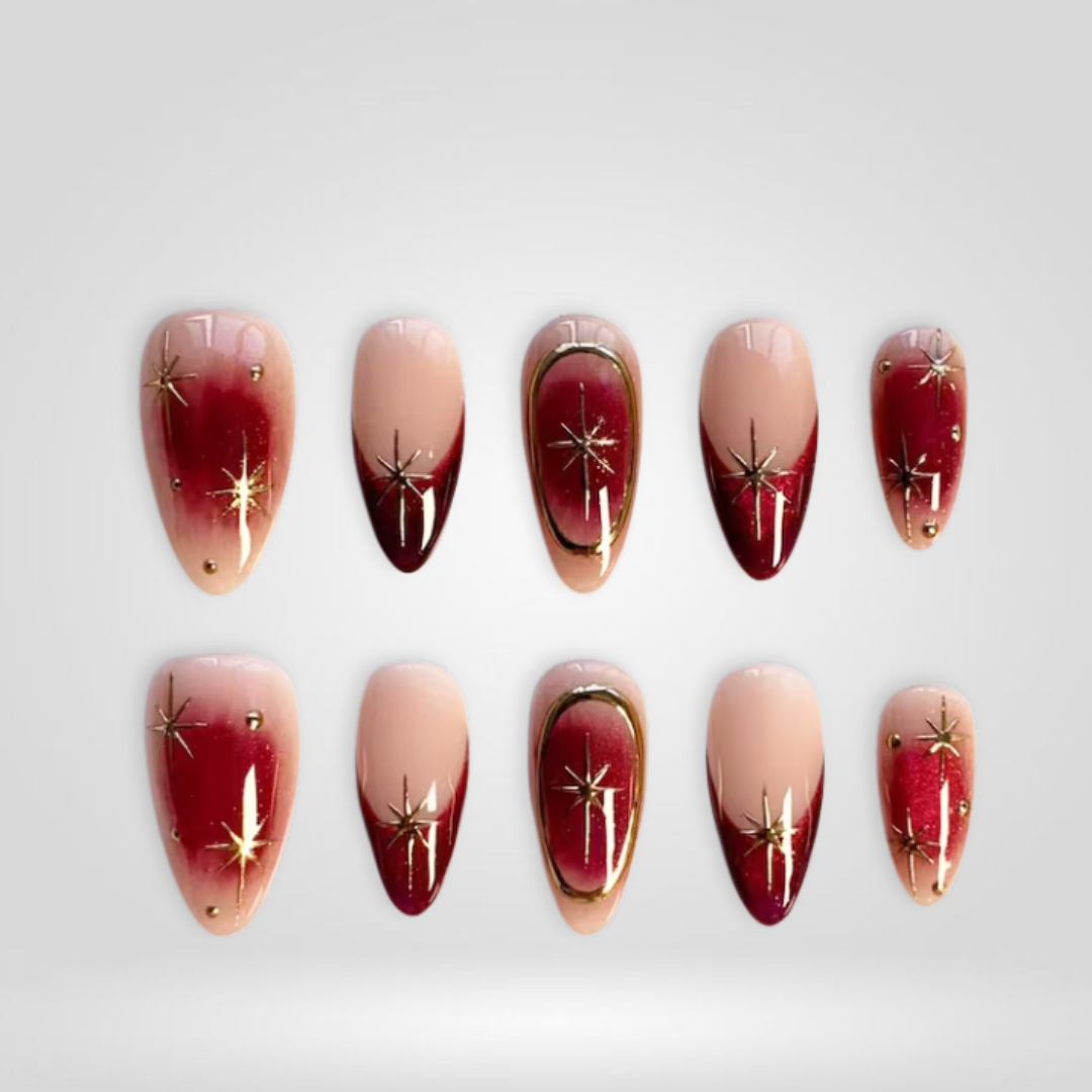 Ruby Flash press-on nails
