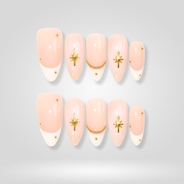 Golden Star press-on nails