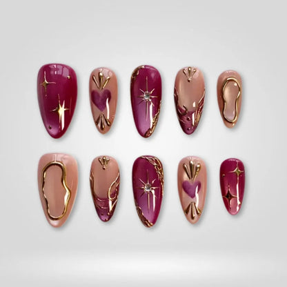 Wonderfall Cat Eye Collection – Autumn Press-On Nails