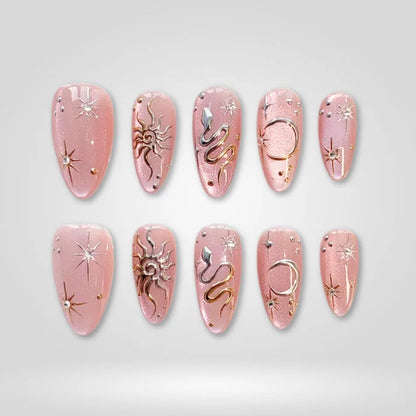 Wonderfall Cat Eye Collection – Autumn Press-On Nails