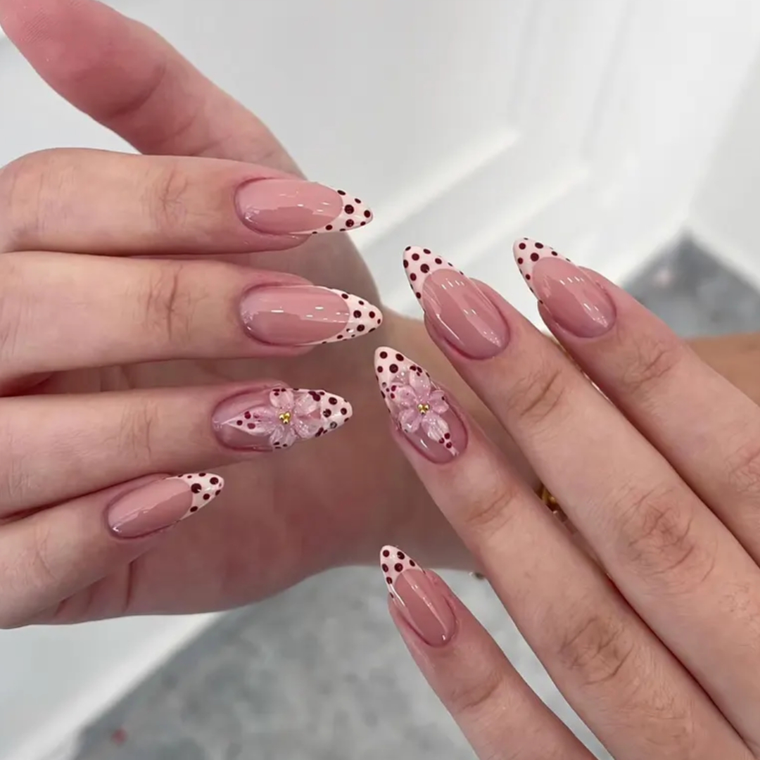Cherry Blush press-on nails