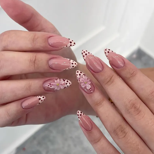 Cherry Blush press-on nails