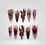 Mystic Noir press-on nails
